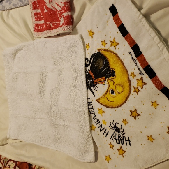 10 pc holiday towels, pot holders, cloths & more - Picture 2 of 5